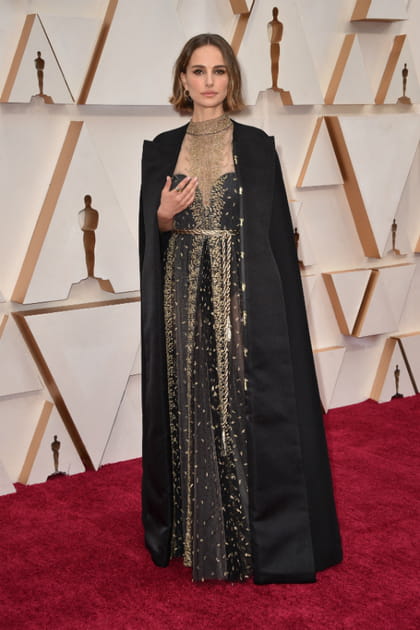 Natalie Portman en robe Dior brod&eacute;e