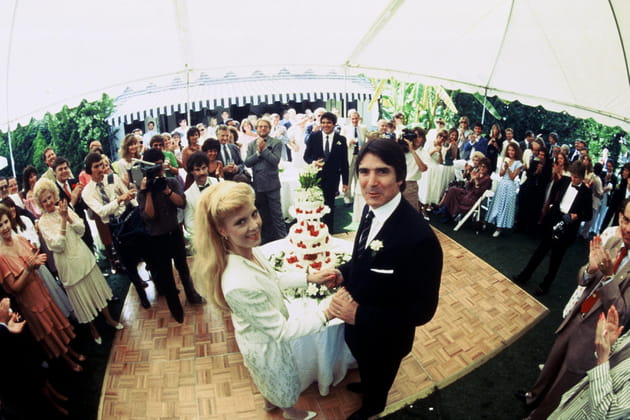 Sylvie Vartan lors de son deuxième mariage avec Tony Scotti, en 1984