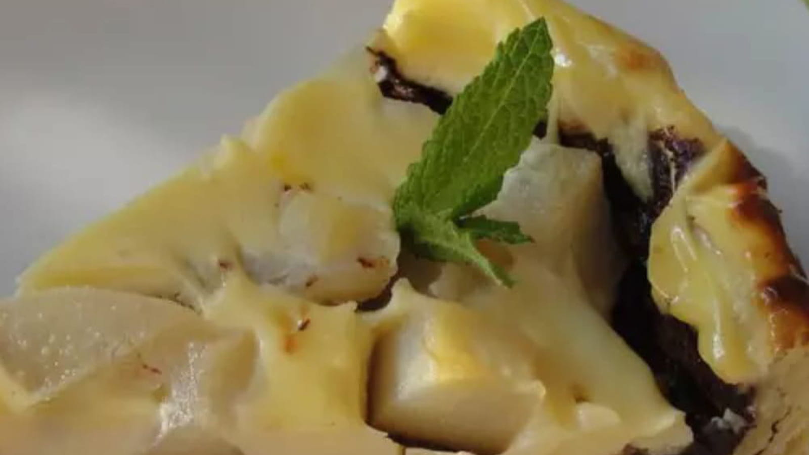Tarte poire chocolat maison