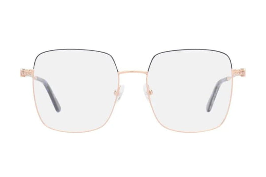 Monture De Lunette De Vue Métal Femme Homme Cool Noir Et Or - Achat