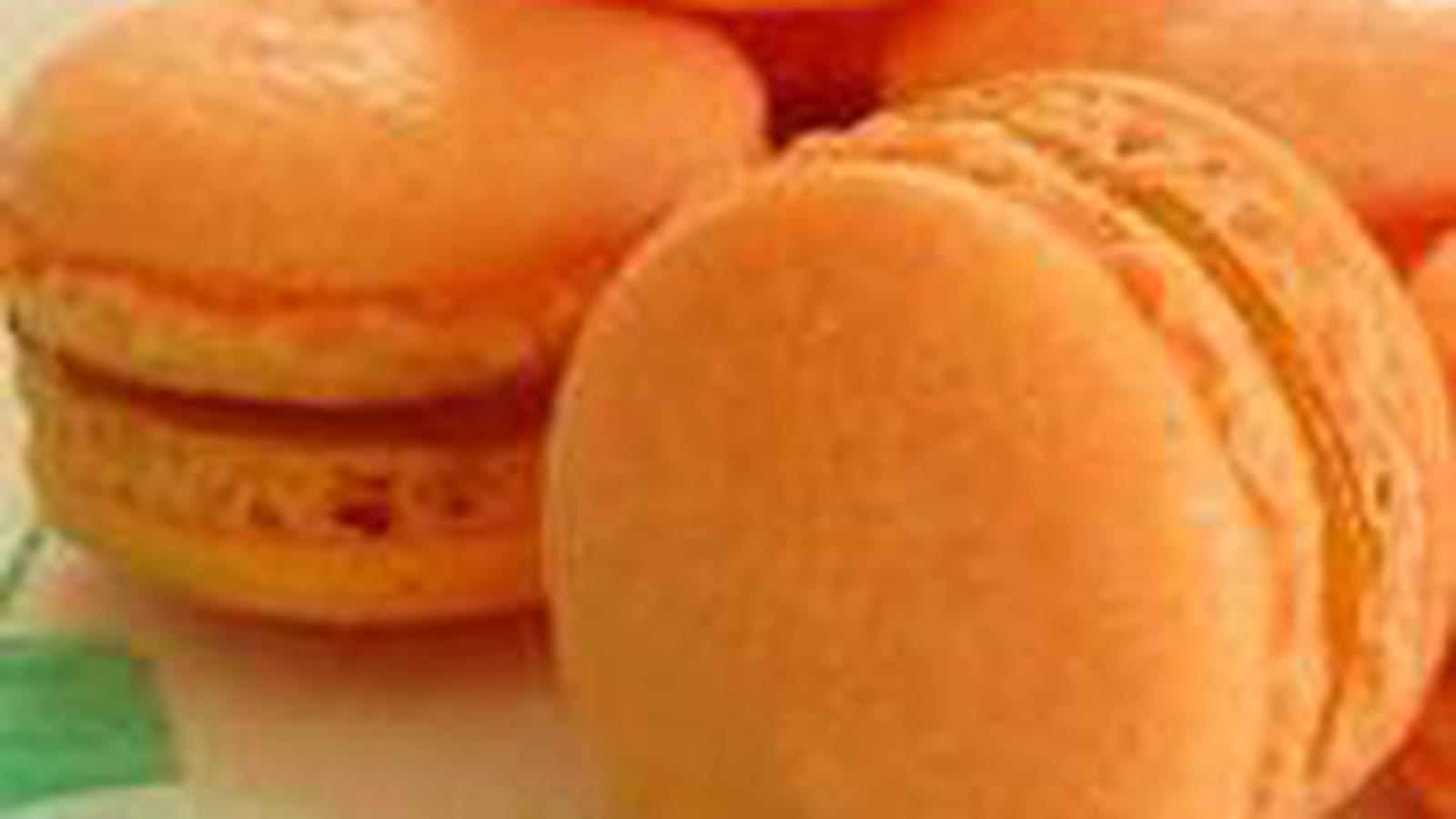 Macarons mangue gingembre