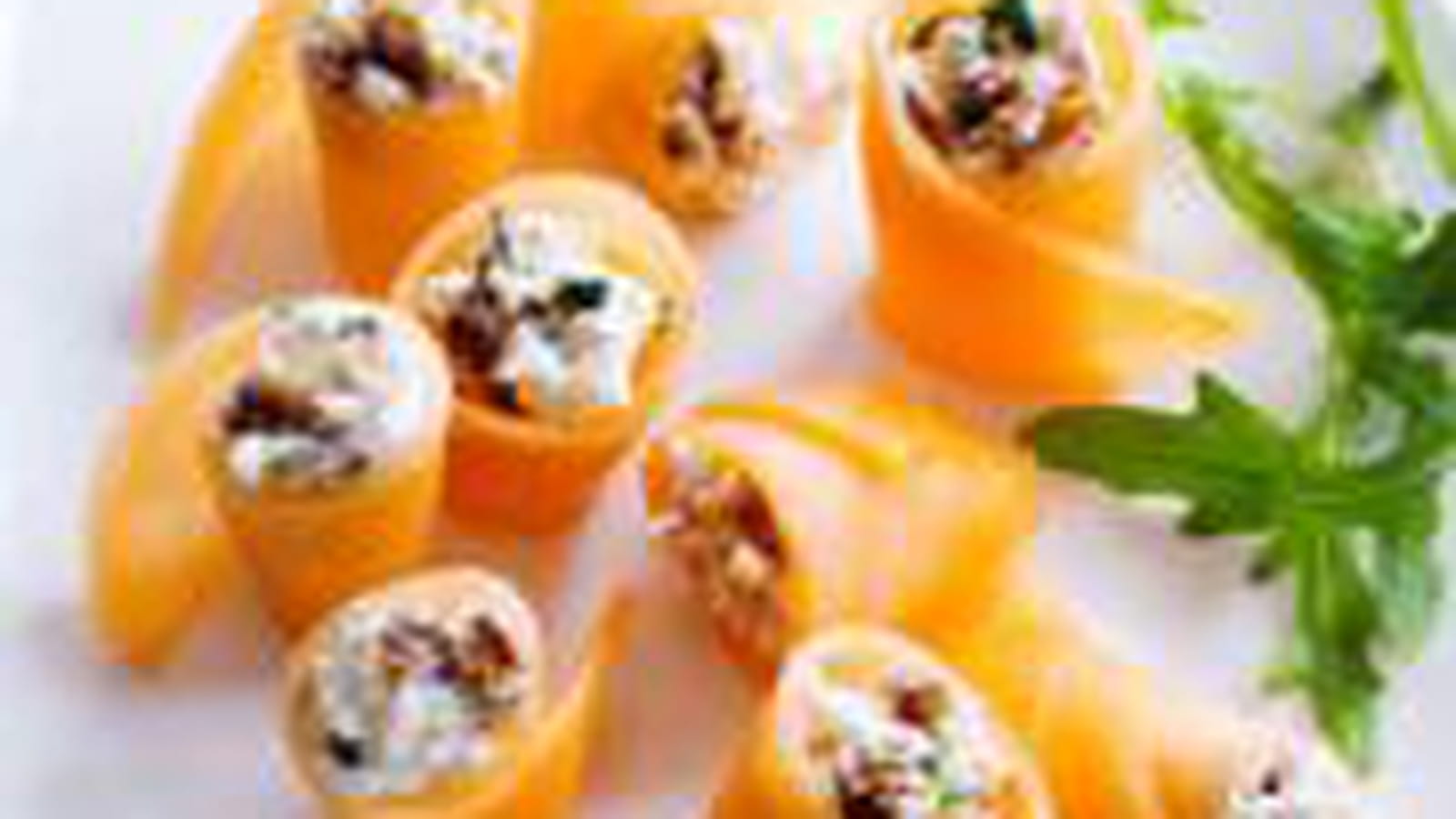 Makis de melon figues fromage frais