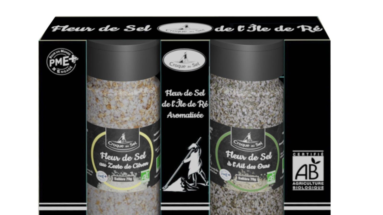 Coffret fleur de sel de l'île de Ré aromatisé 
