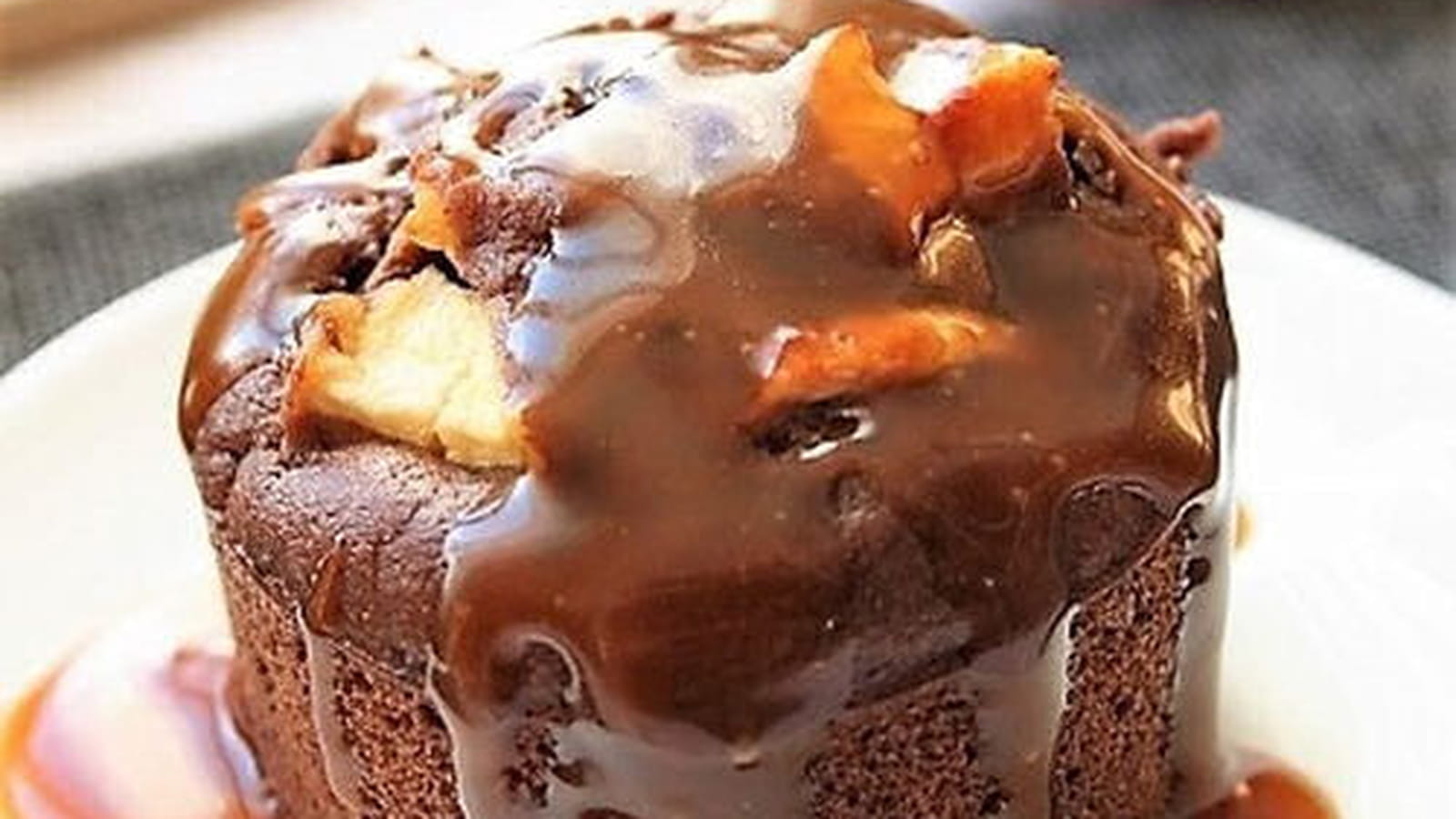 Petits moelleux aux pommes, caramel et coco