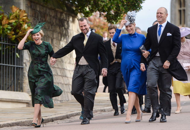 Les Phillips lors du mariage d'Eugenie d'York