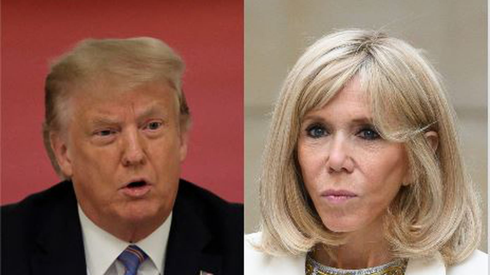 Donald Trump et Brigitte Macron