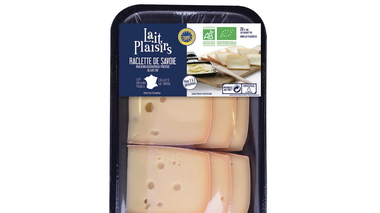 Les fromages à raclette bio de Lait Plaisirs