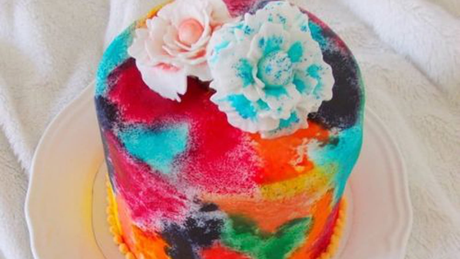 Layer cake fraise et orange sanguine