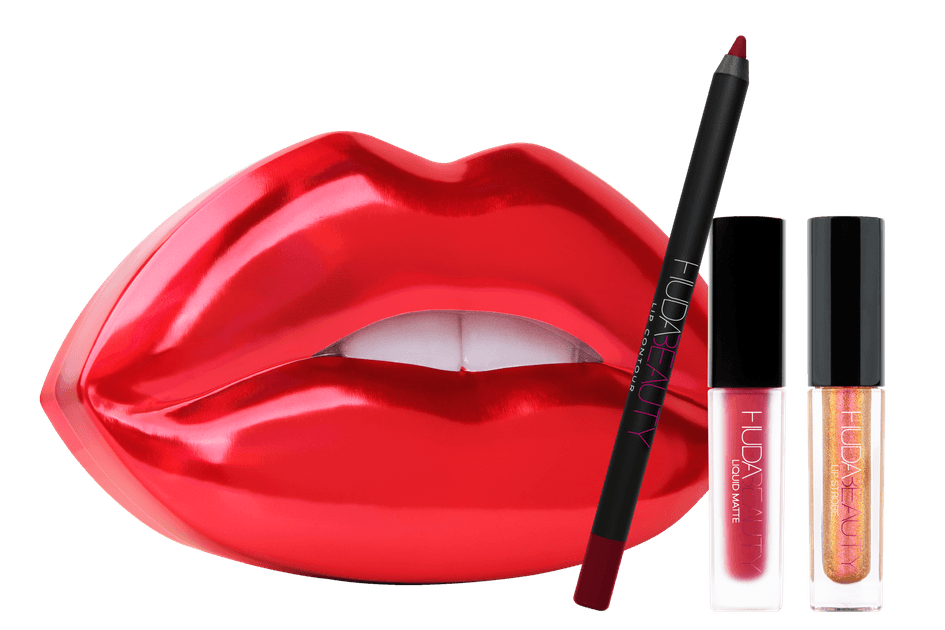 Le Kit l&egrave;vres Contour &amp; Strobe de Huda Beauty