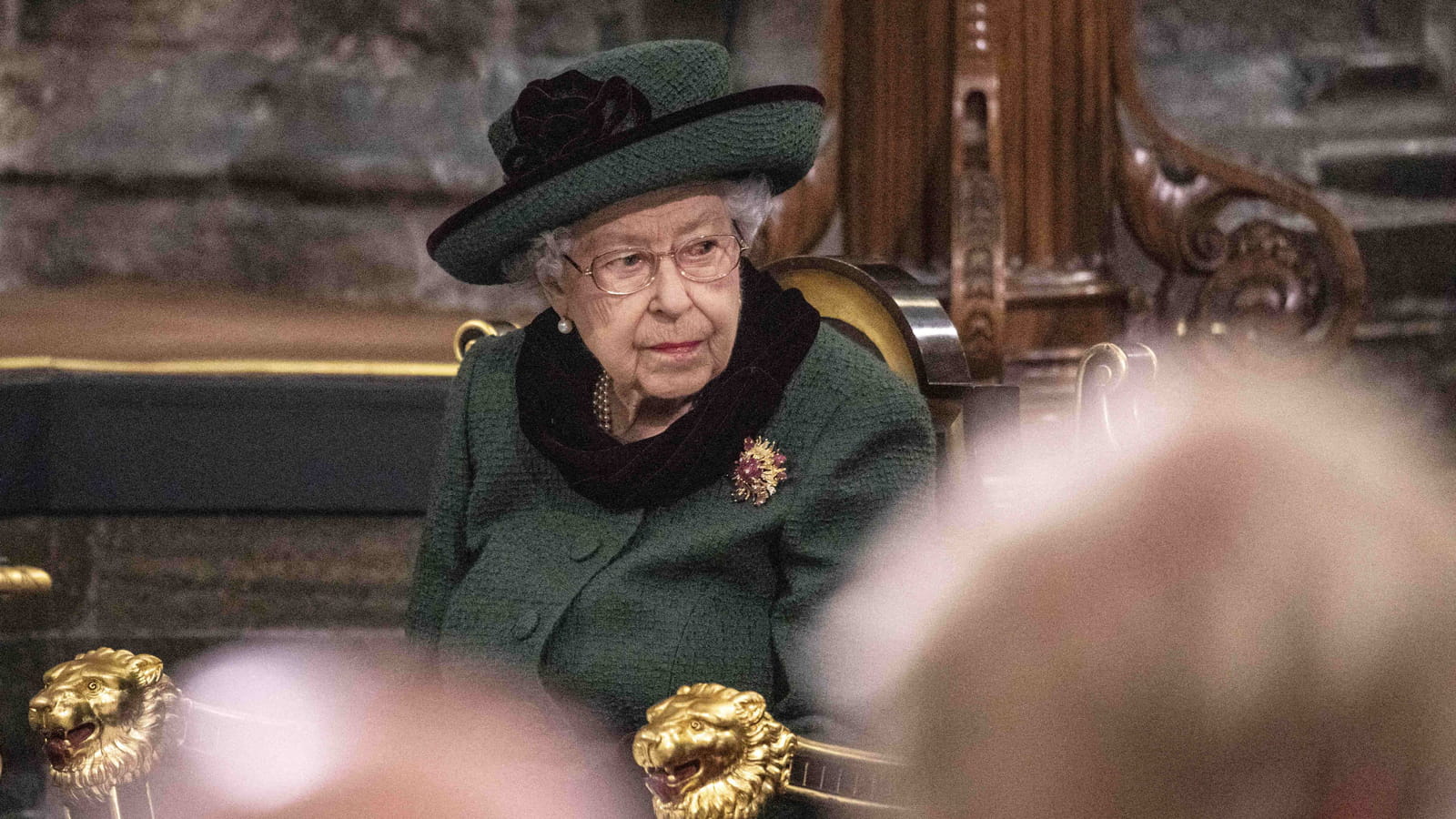 Elizabeth II à la messe en hommage au prince Philip