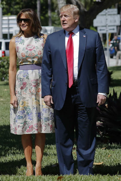 FLOP&nbsp;: Melania Trump en robe &agrave; fleurs