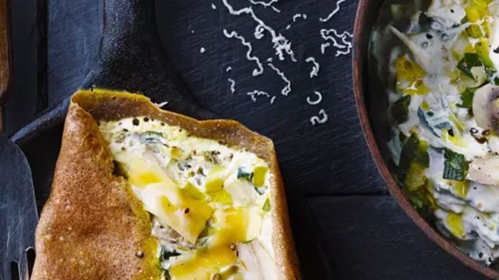 Galette à la crème de poireau et beaufort par Cniel