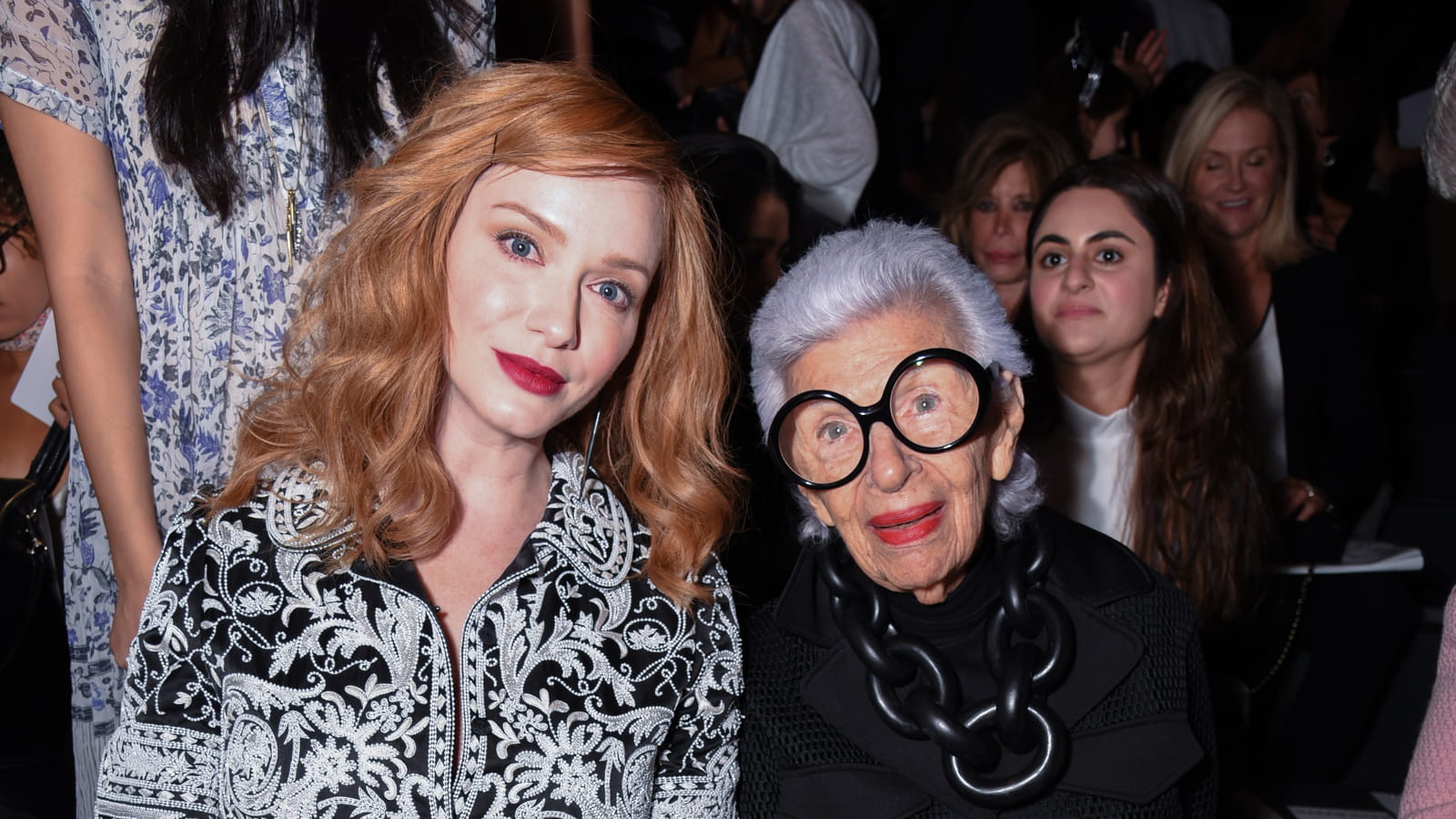 Christina Hendricks et Iris Apfel