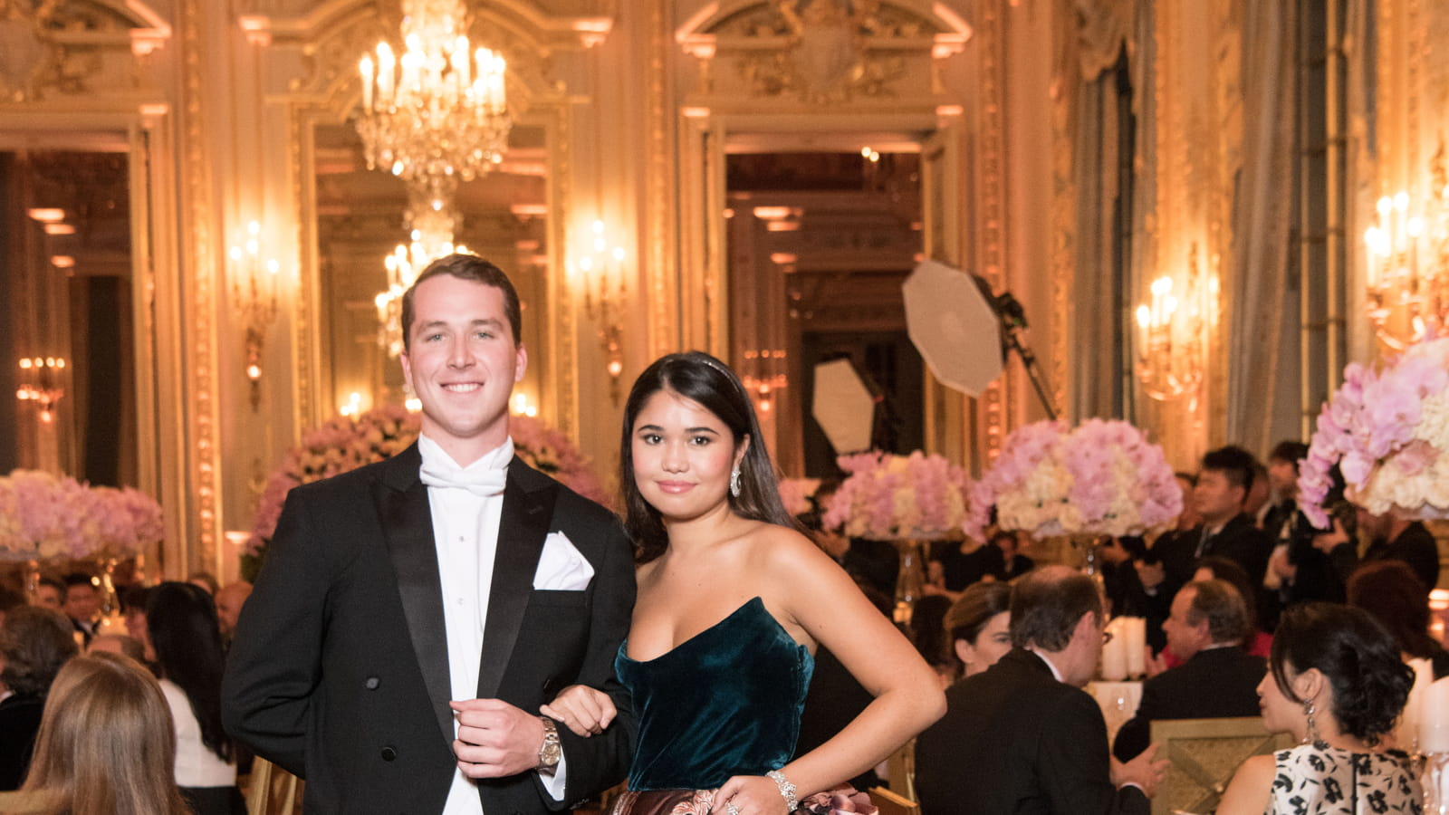 Anna Pei et son cavalier Henry Gans