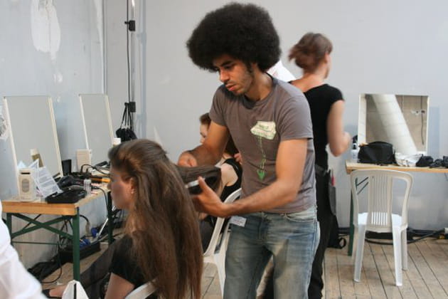 Dans les backstage du défilé de Christophe Josse