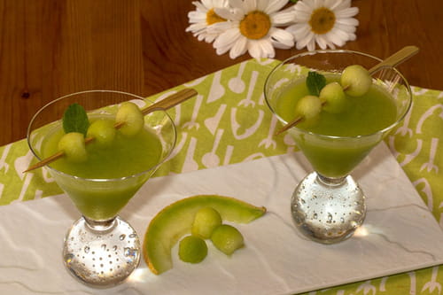 Gaspacho au melon vert et citron vert