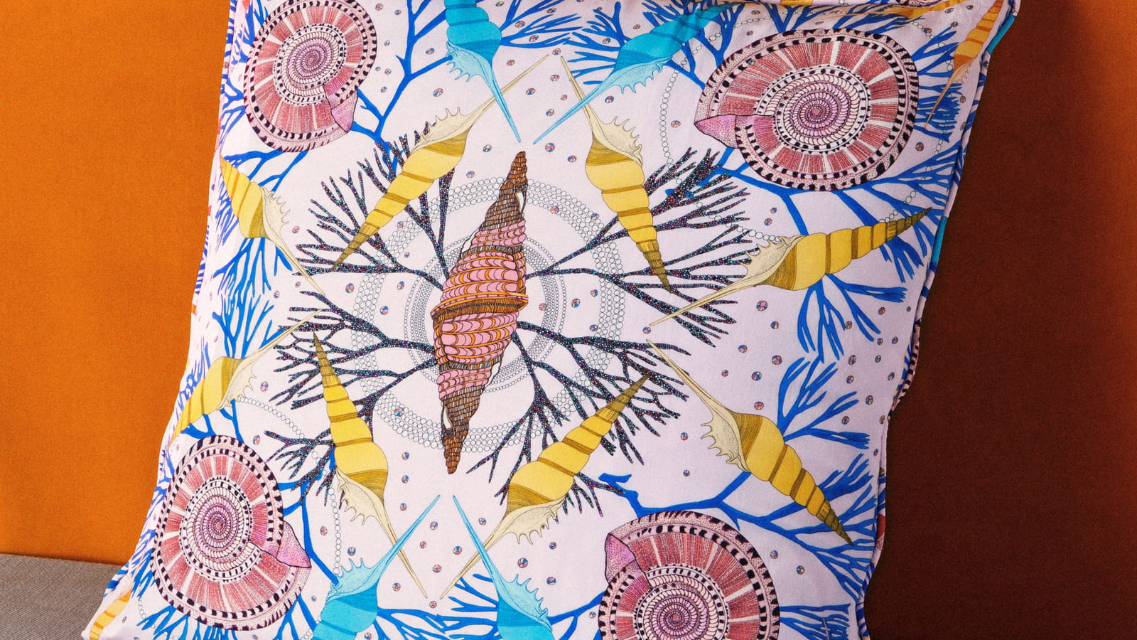 Coussin coquillages