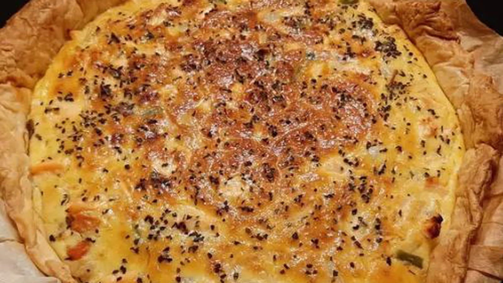 Quiche saumon et macédoine