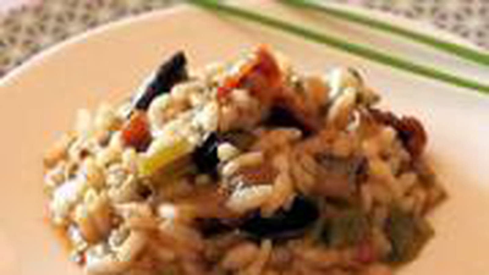 Risotto aux aubergines grillées