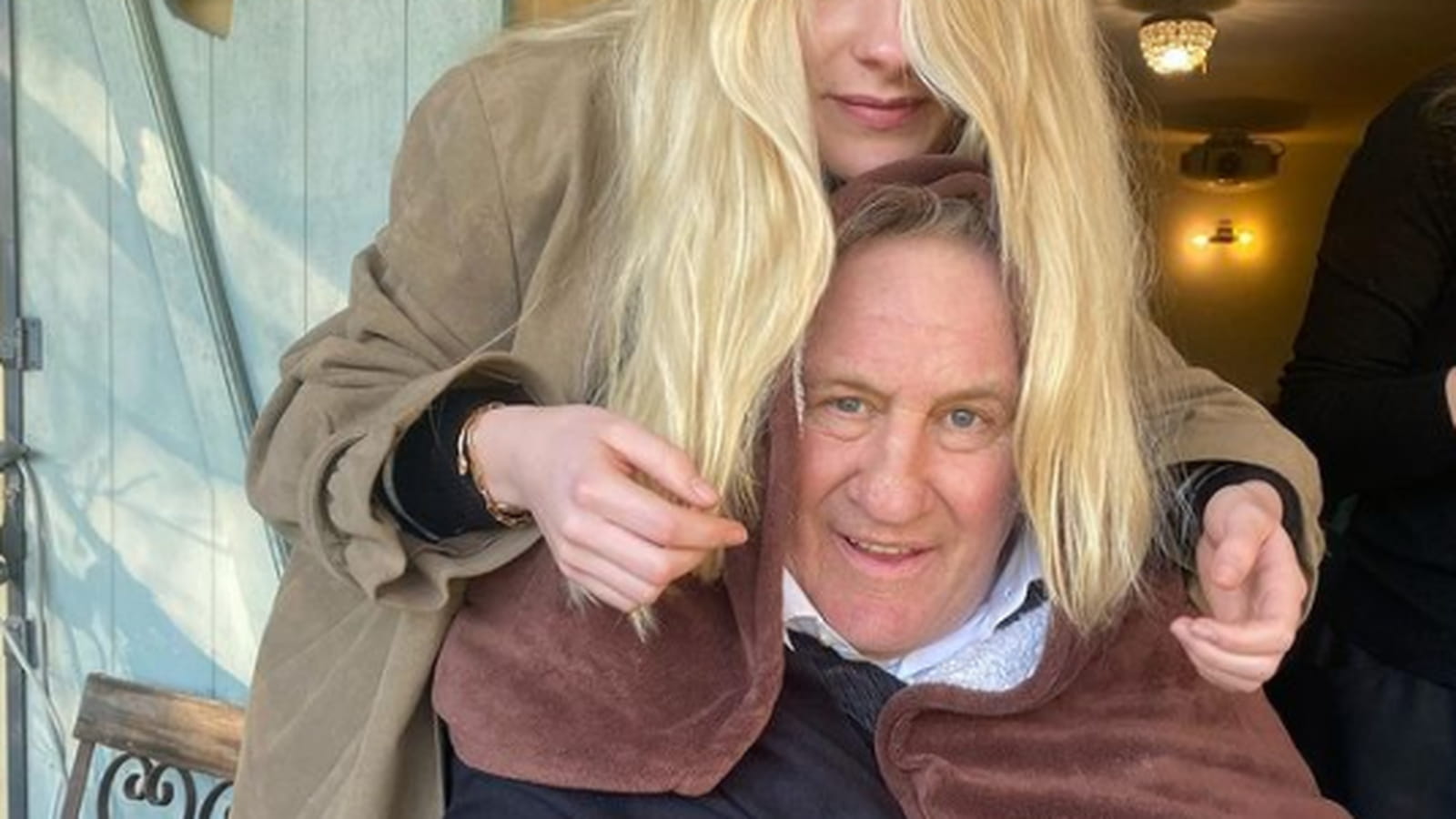 Louise Depardieu et Gérard Depardieu
