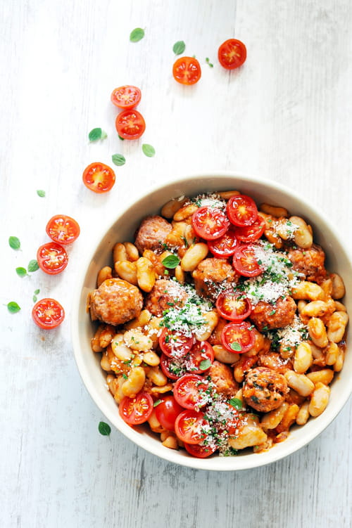Boulettes et Haricots Tarbais