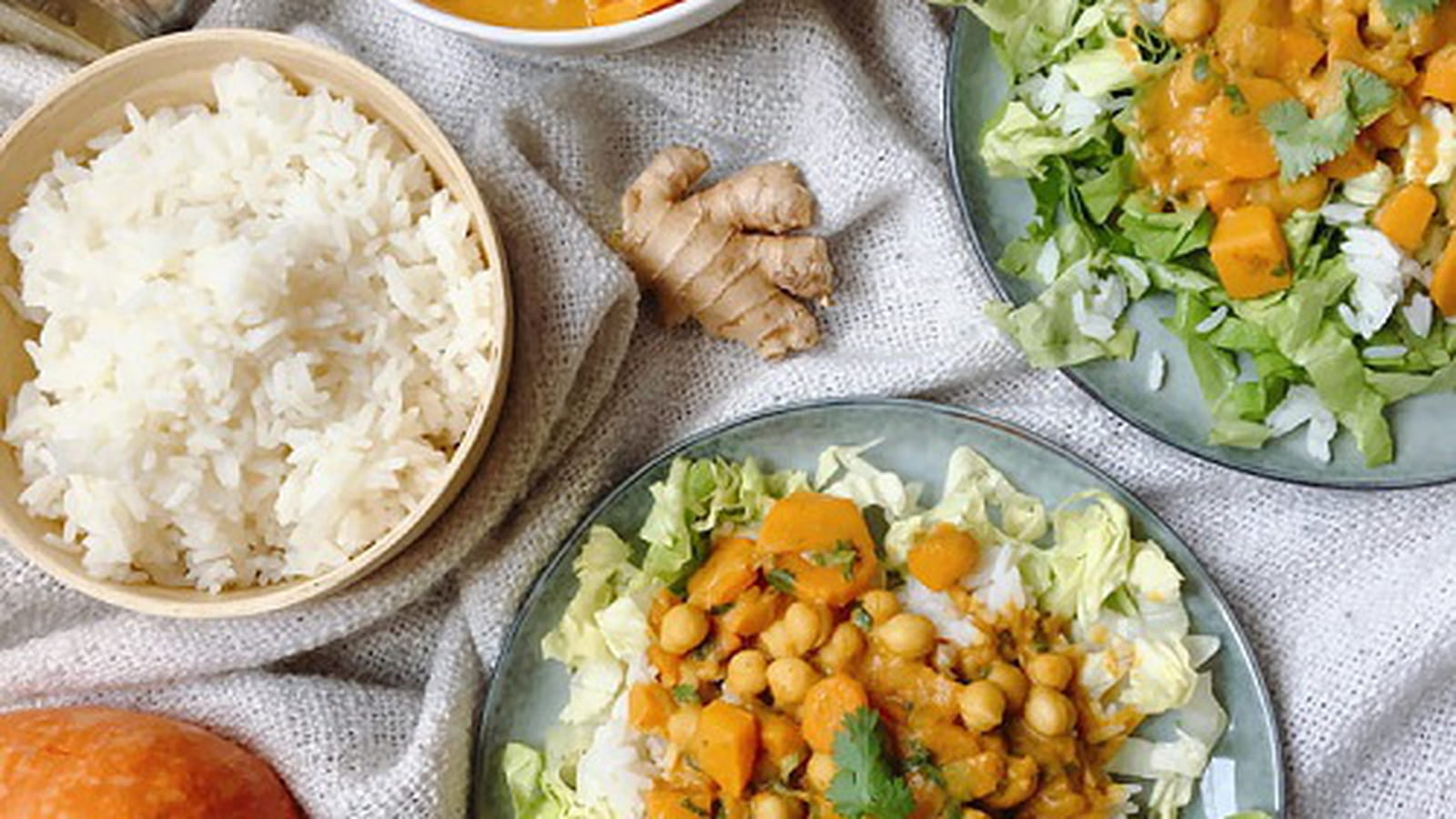 Curry de pois chiches aux légumes vegan et sans gluten