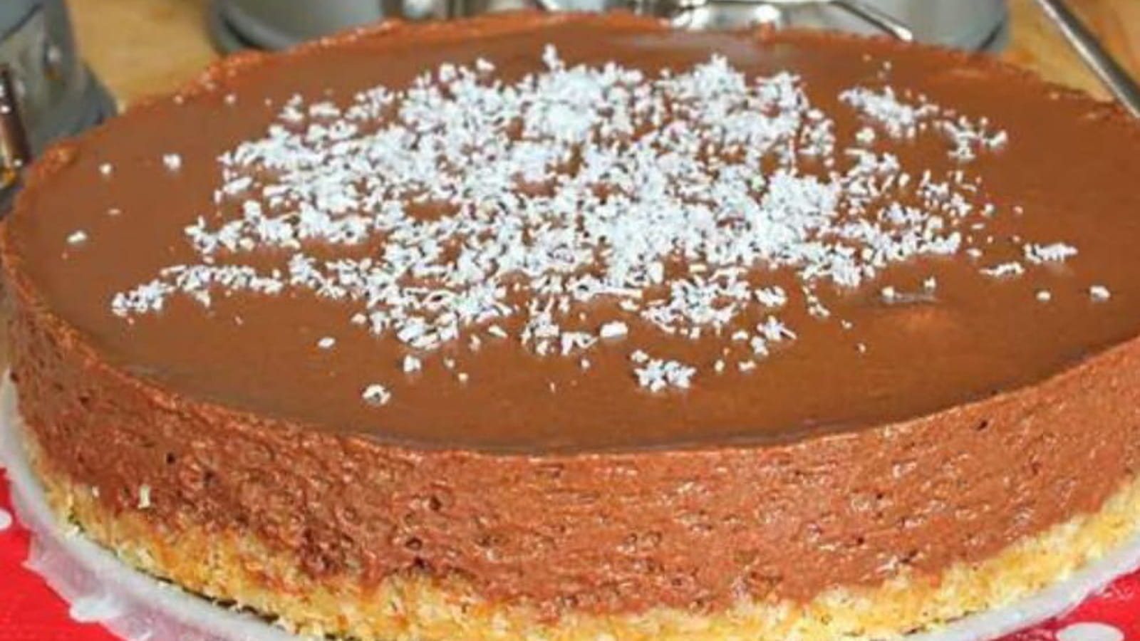 Cheesecake chocolat et coco sans cuisson