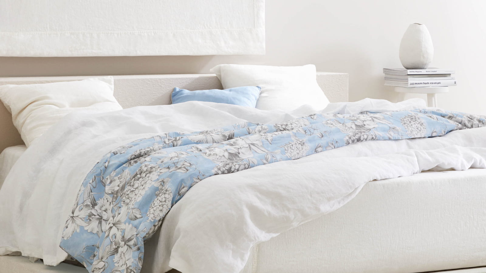 Linge de lit fleuri