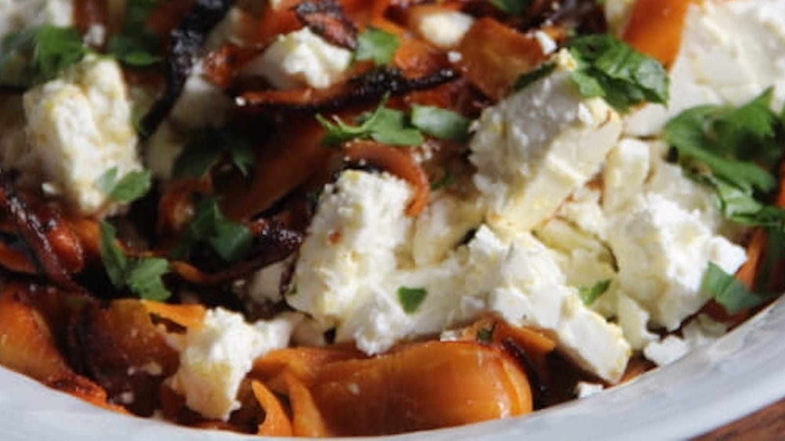 Tagliatelles de carottes à la feta