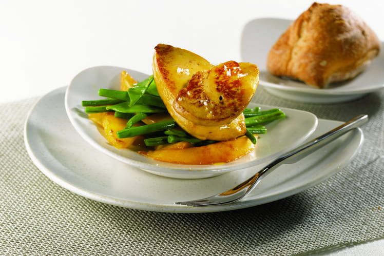 Escalopes de foie gras de canard et mangues à la plancha-image