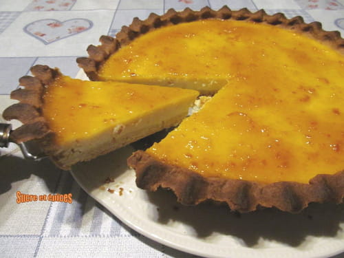 Tarte ricotta orange
