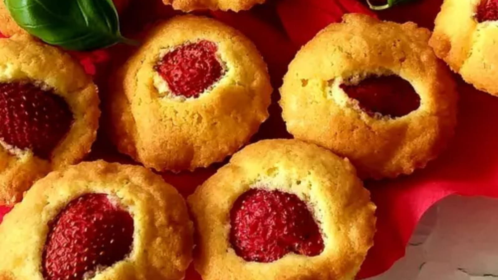 minis cakes aux fraises