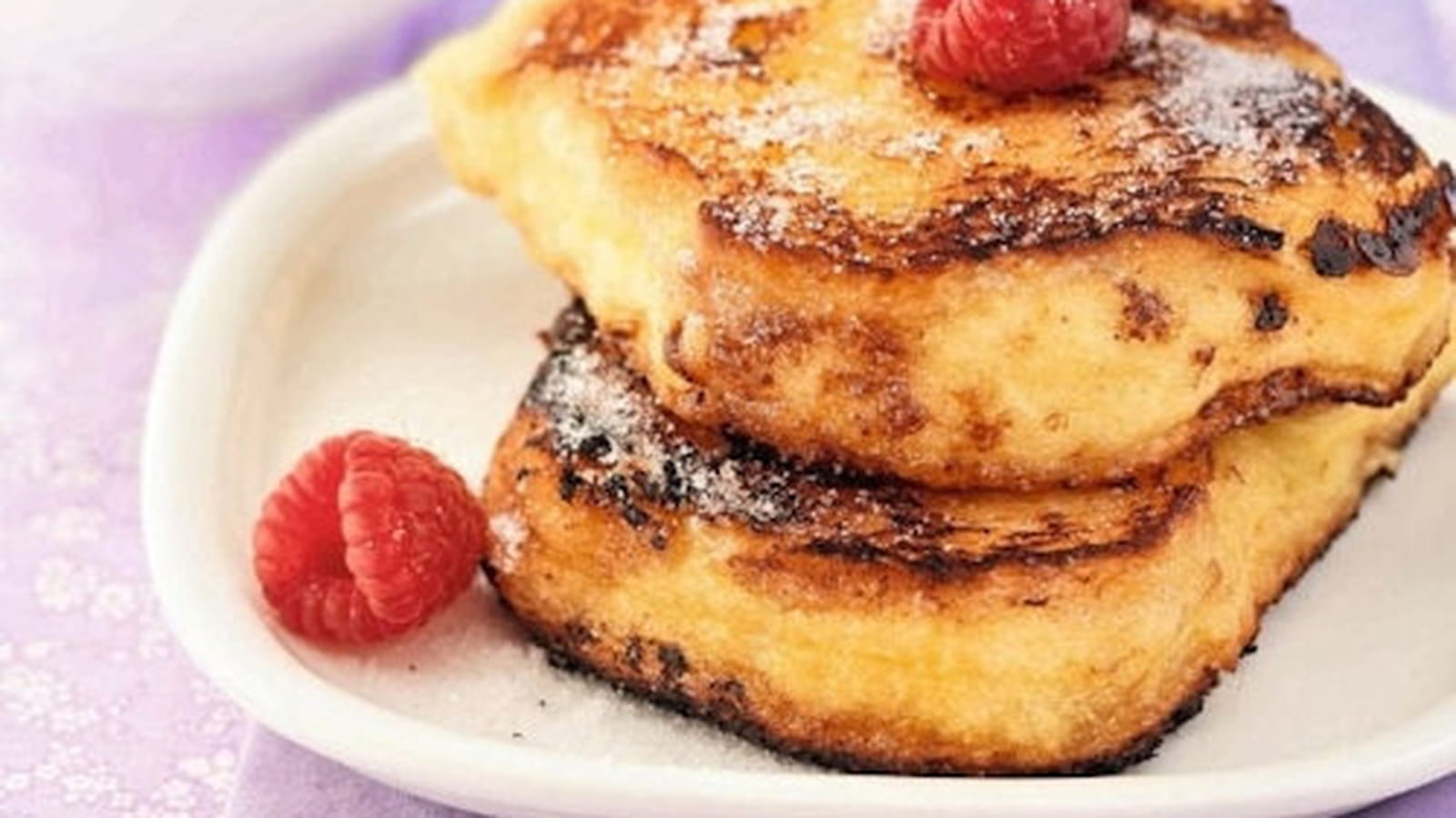 Pain perdu aux deux sucres