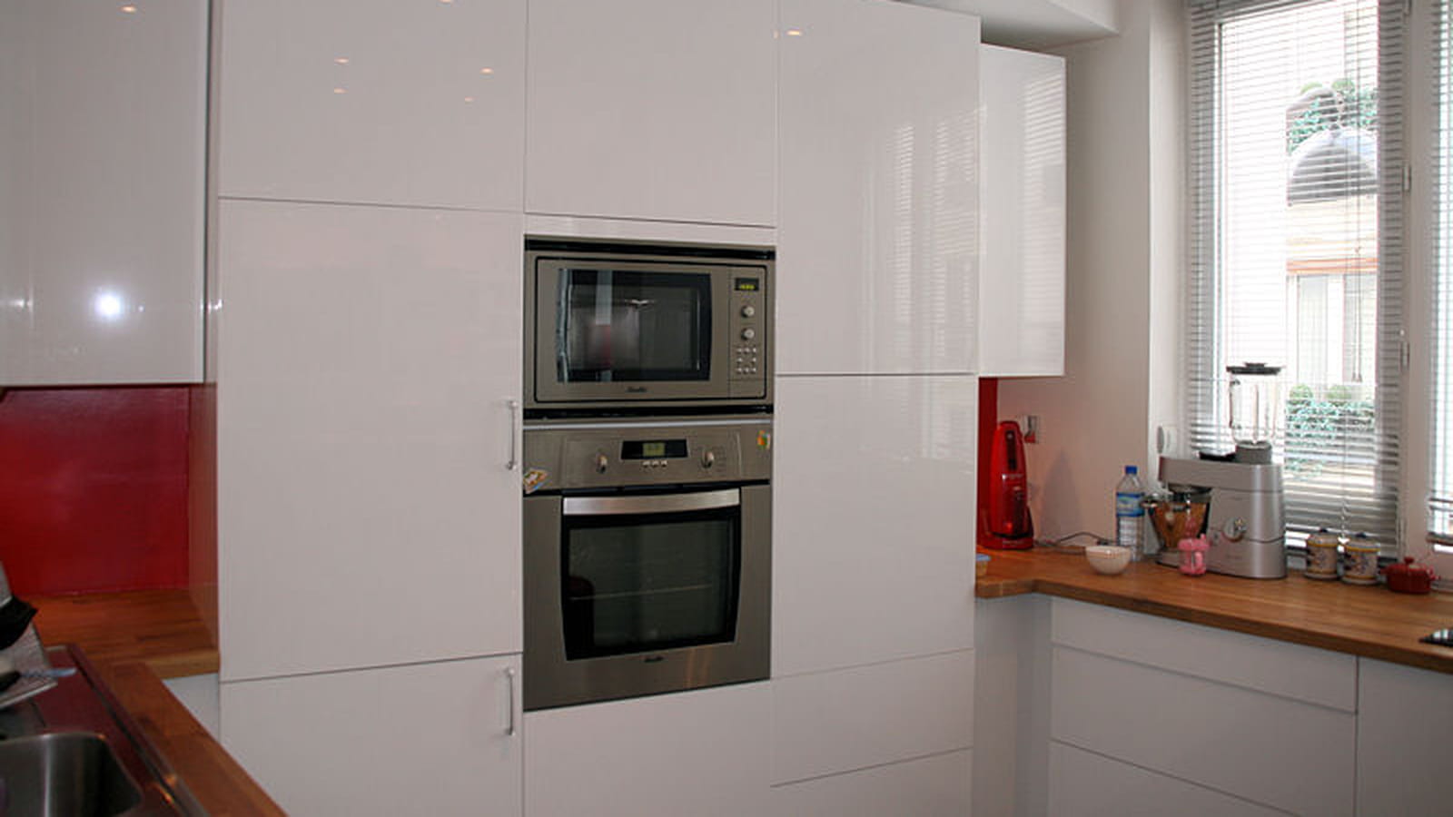 Cuisine IKEA blanc laqué