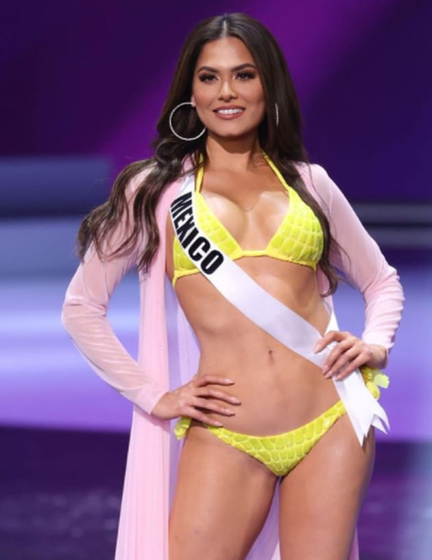 Andrea Meza lors de son passage en bikini