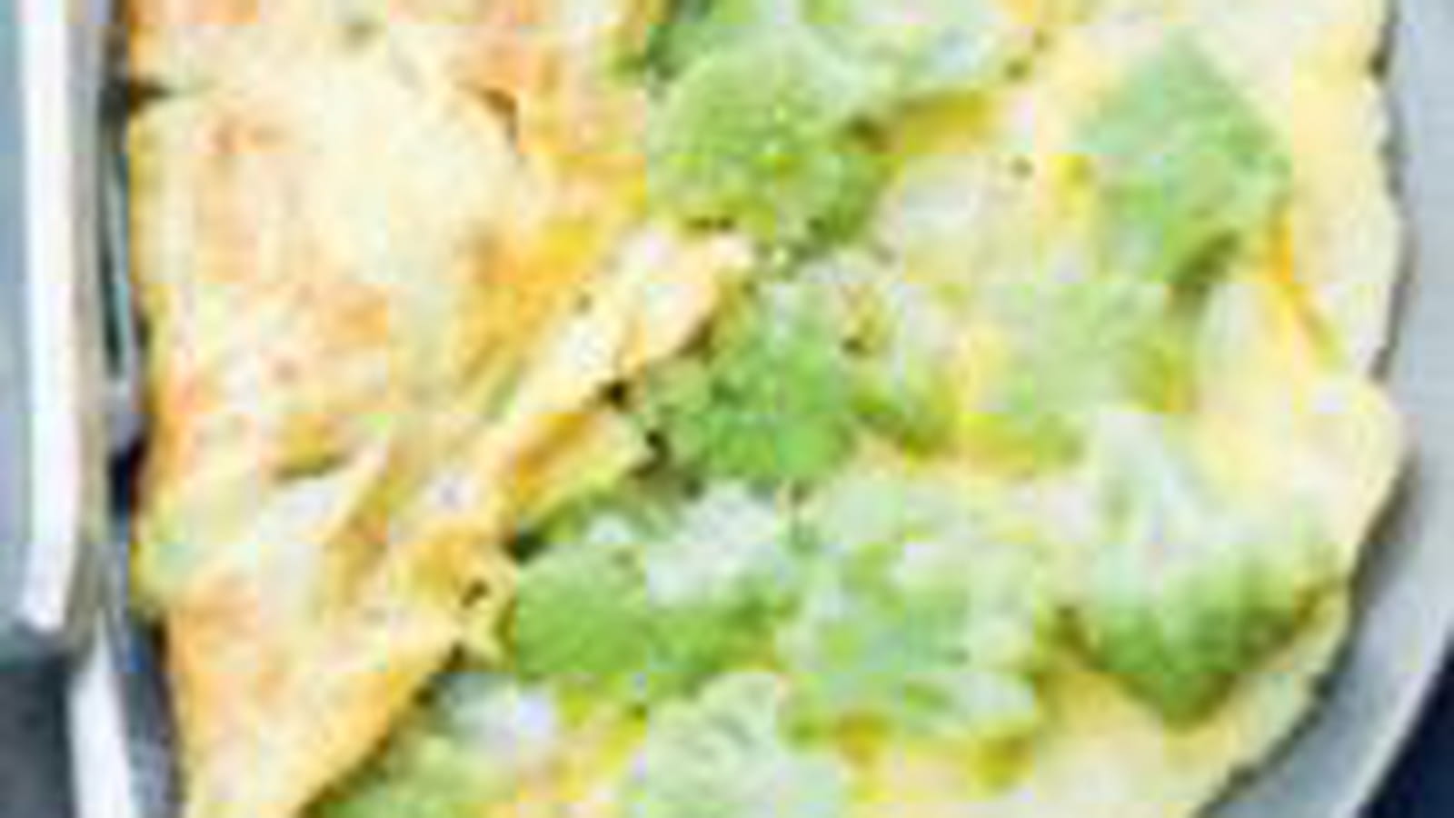 Omelette au chou romanesco