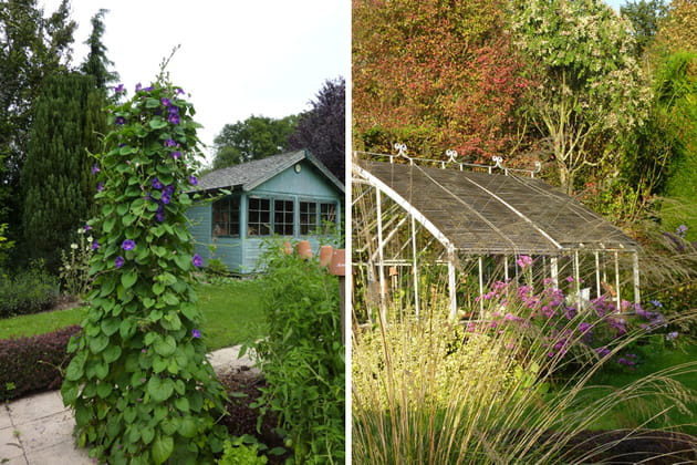 Cabane et serre de jardin