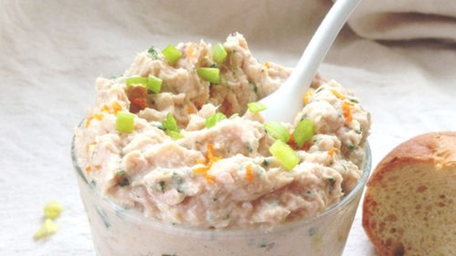 Rillettes de thon, gingembre et orange