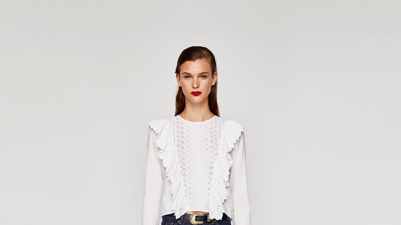 Blouse volantée