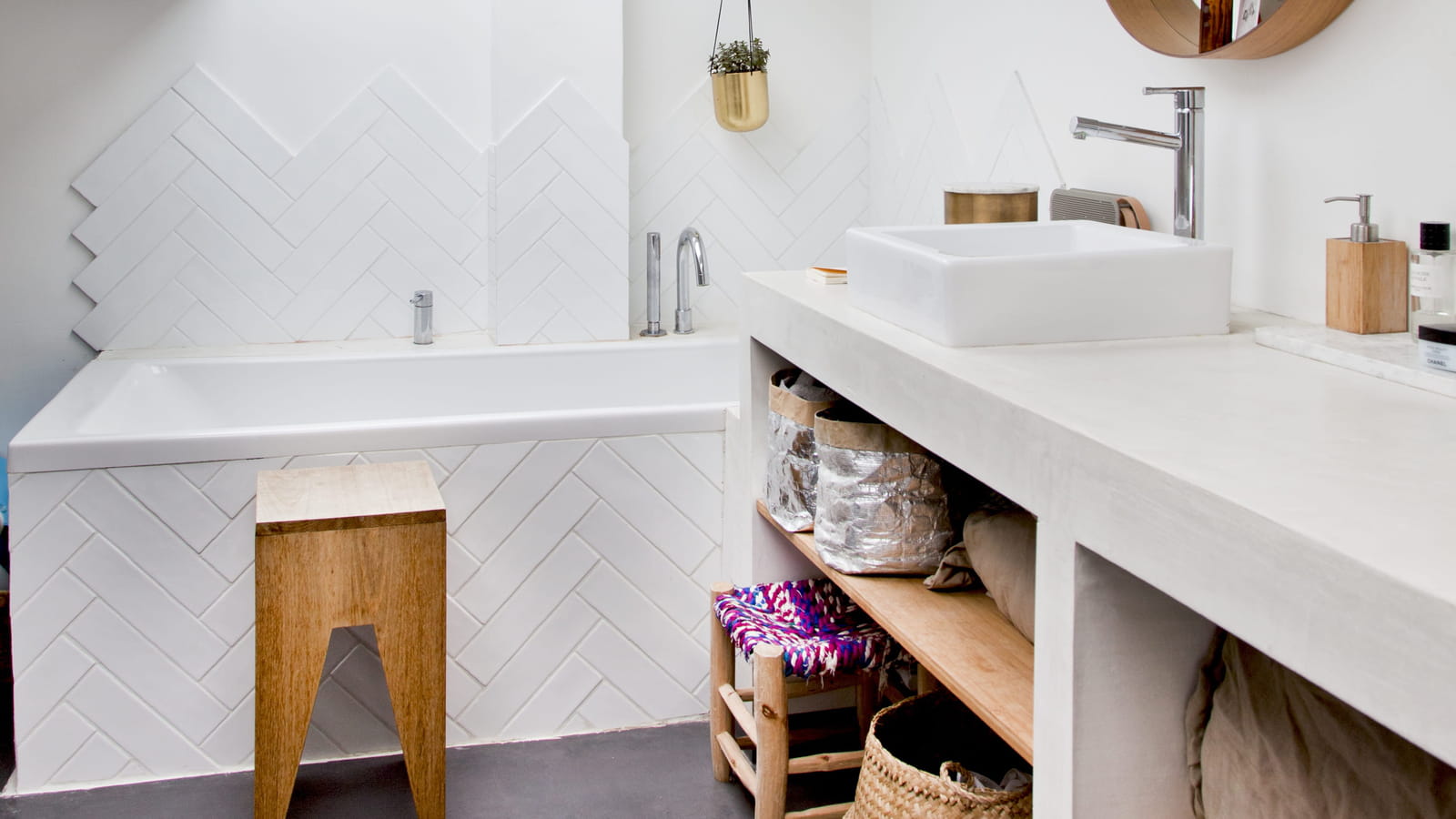 Salle de bains sous les toits