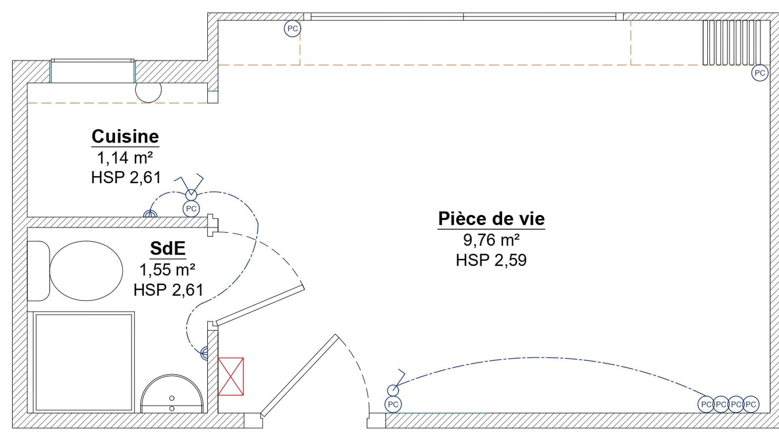 Plan existant