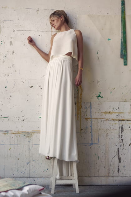 Top Bleriot et jupe Brune, Laure de Sagazan