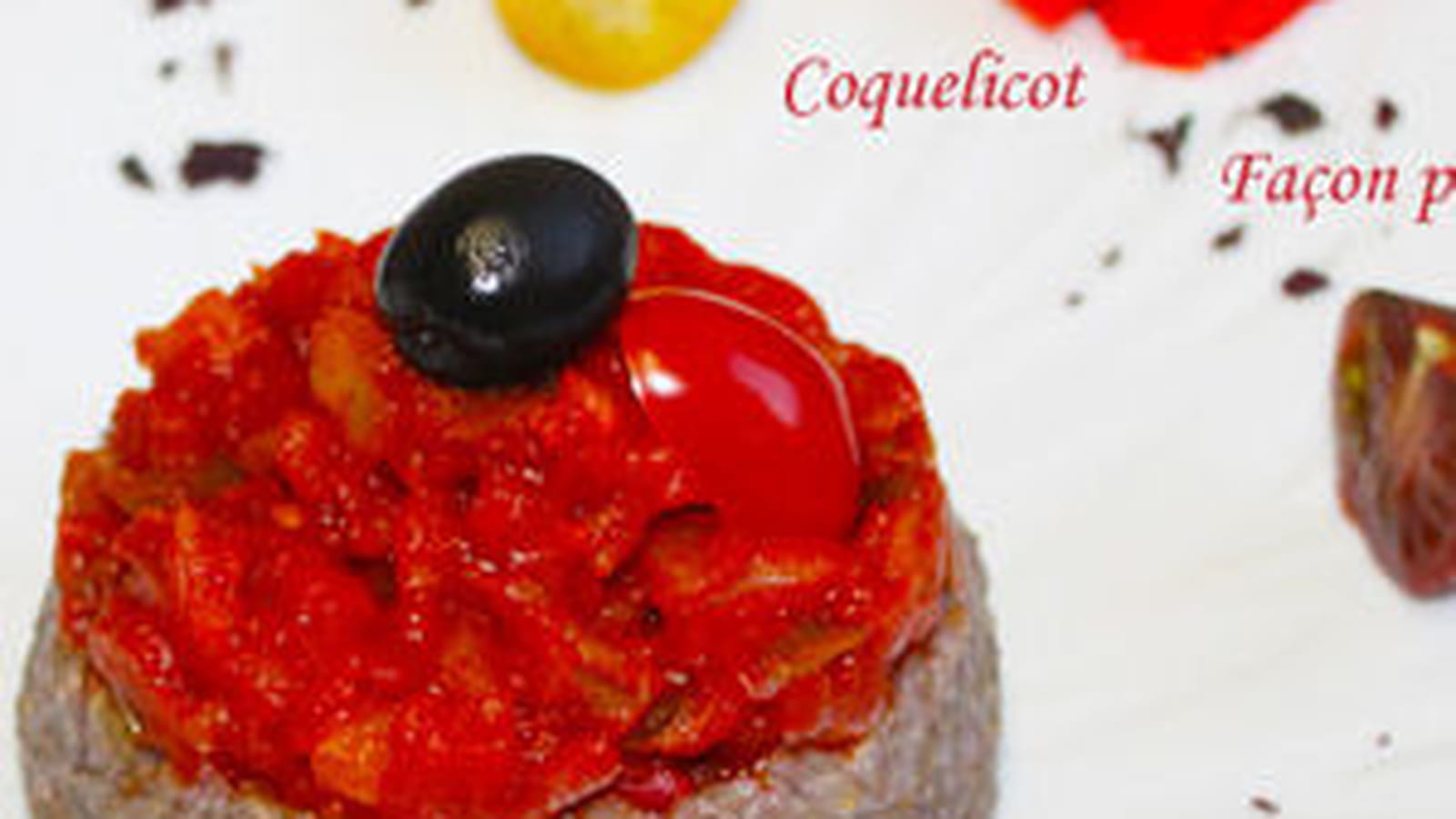 Riz coquelicot façon provençale