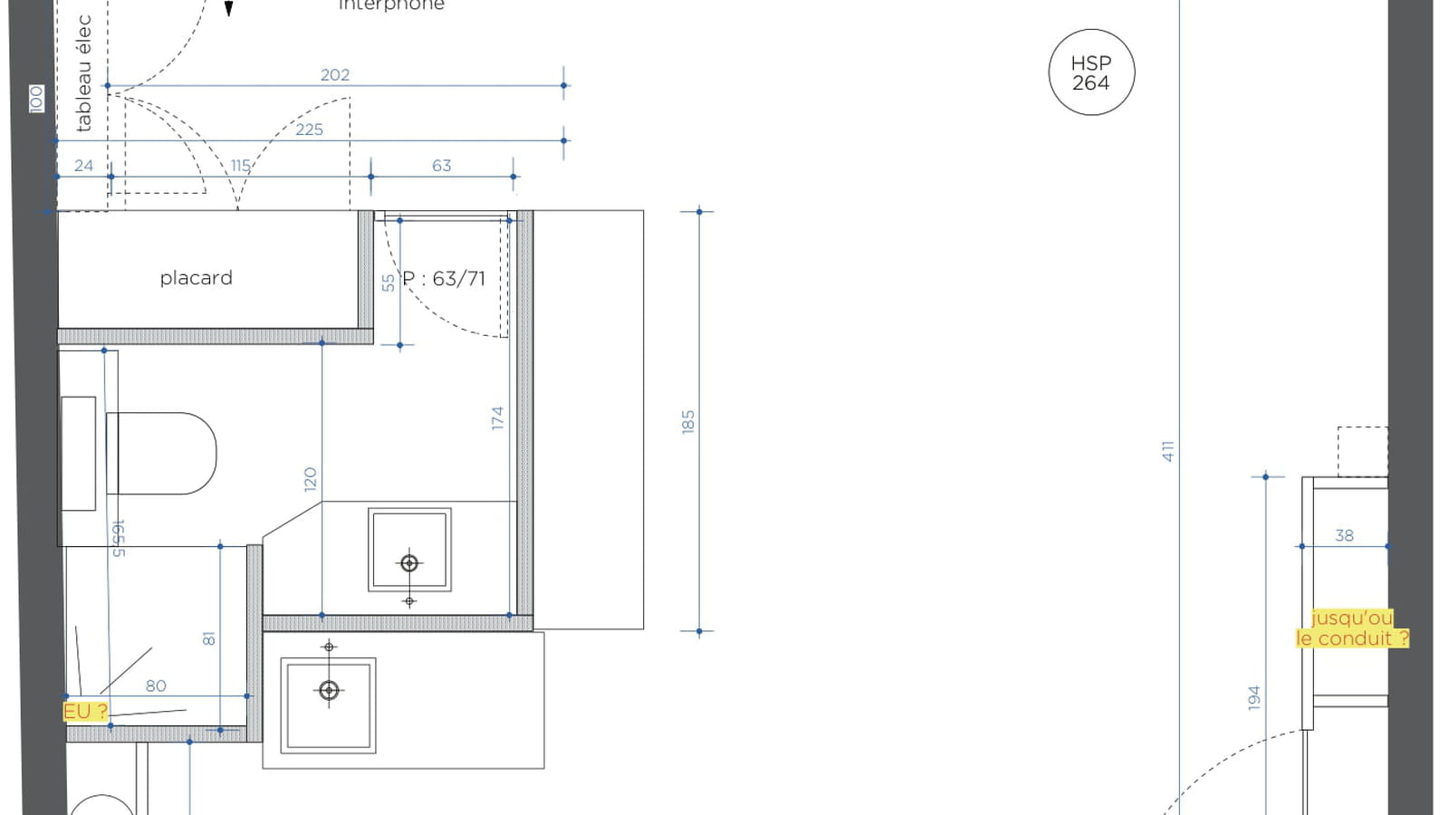 Plan avant travaux