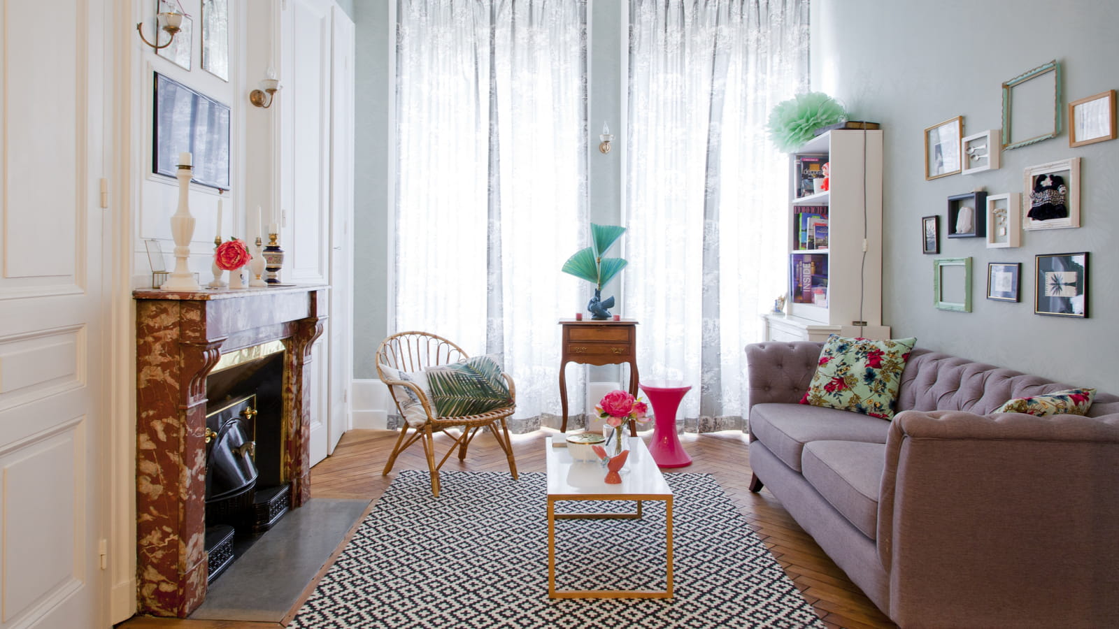 Cheminée et déco British 