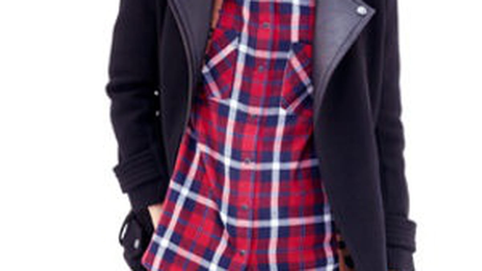 Manteau col perfecto noir de Jennyfer