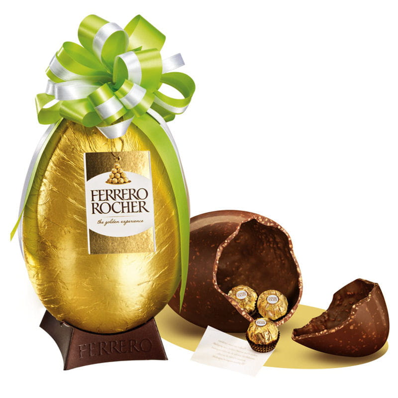 Oeuf sur son piédestal de Ferrero Rocher