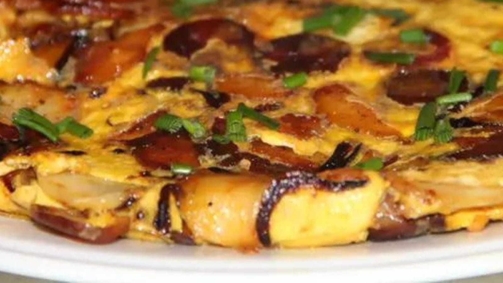 Tortilla pommes de terre et chorizo