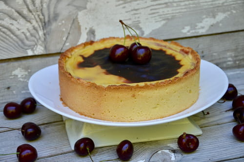 Flan pâtissier aux cerises