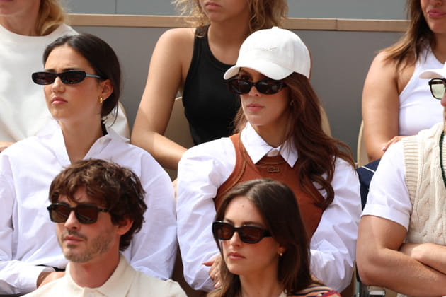 Iris Mittenaere, lookée pour l'occasion à Roland-Garros